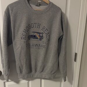 Unisex Gildan Gray Rehoboth Beach Delaware Sweatshirt
